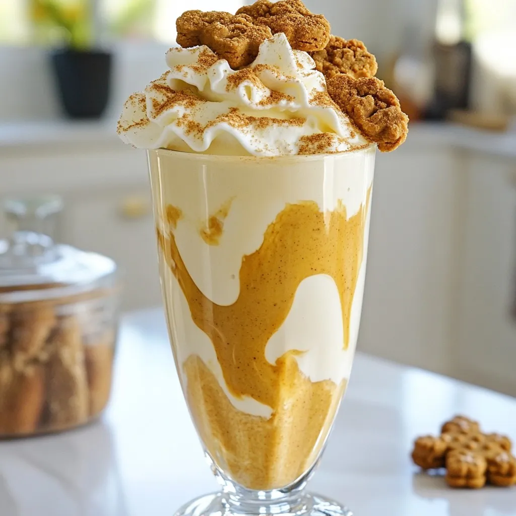 Gingerbread Latte Milkshake Creamy Festive Treat