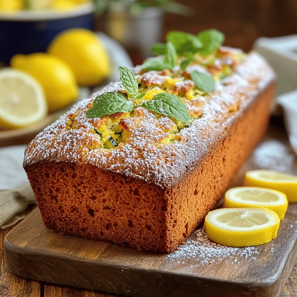 Discover the Delight of Zesty Lemon Zucchini Bread