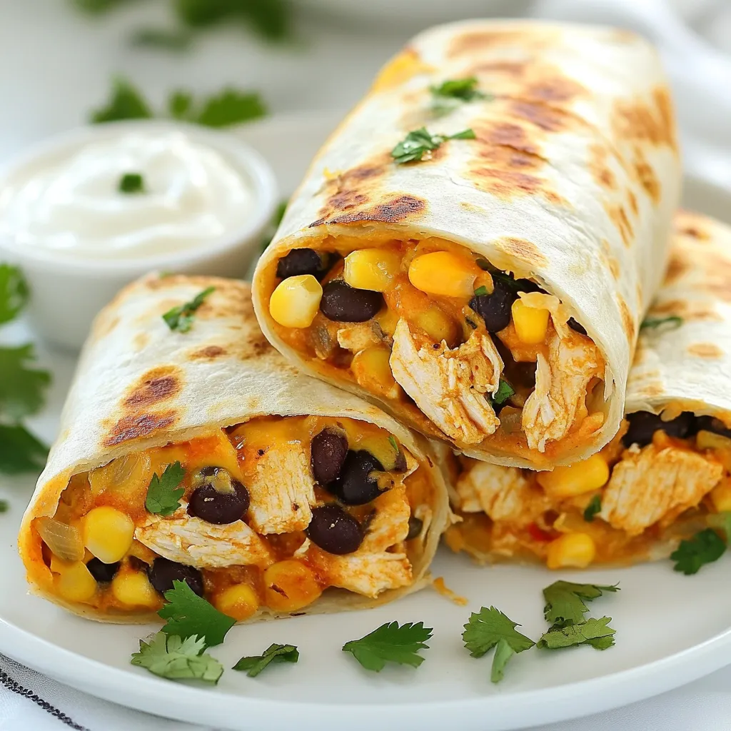 Spicy Chipotle Chicken Burritos Flavorful Meal Idea