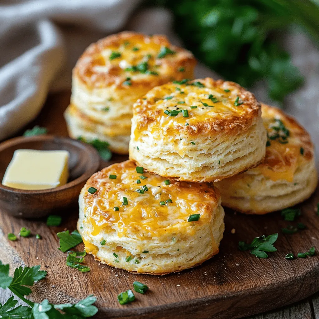 Cheesy Herb Bliss Biscuits: A Deliciously Flaky Delight