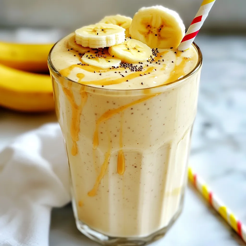 Peanut Butter Banana Smoothie Quick and Easy Recipe