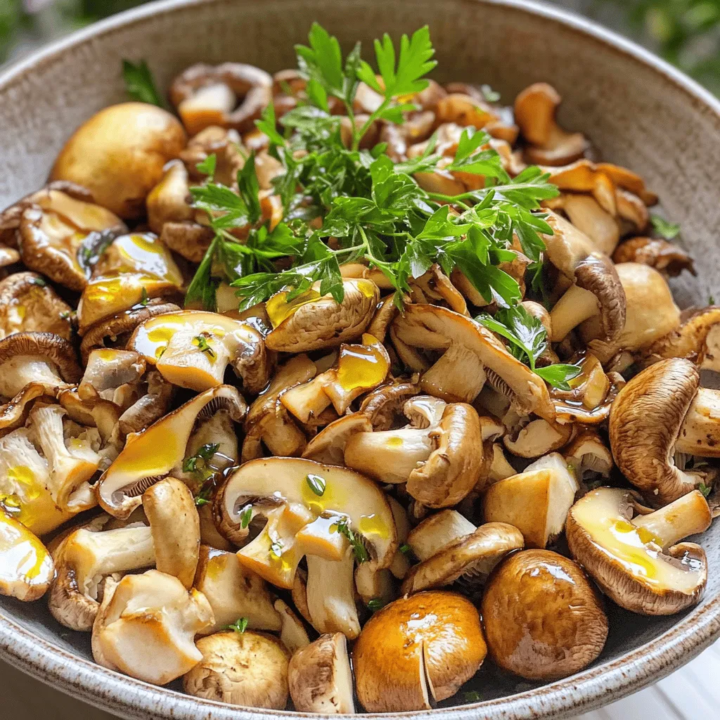 Garlic Mushrooms Savory and Simple Side Dish