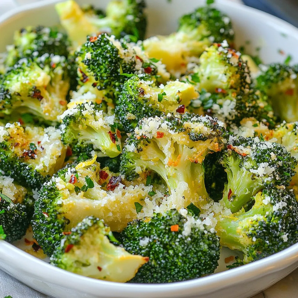 Lemon Garlic Roasted Broccoli Flavored and Savory Dish