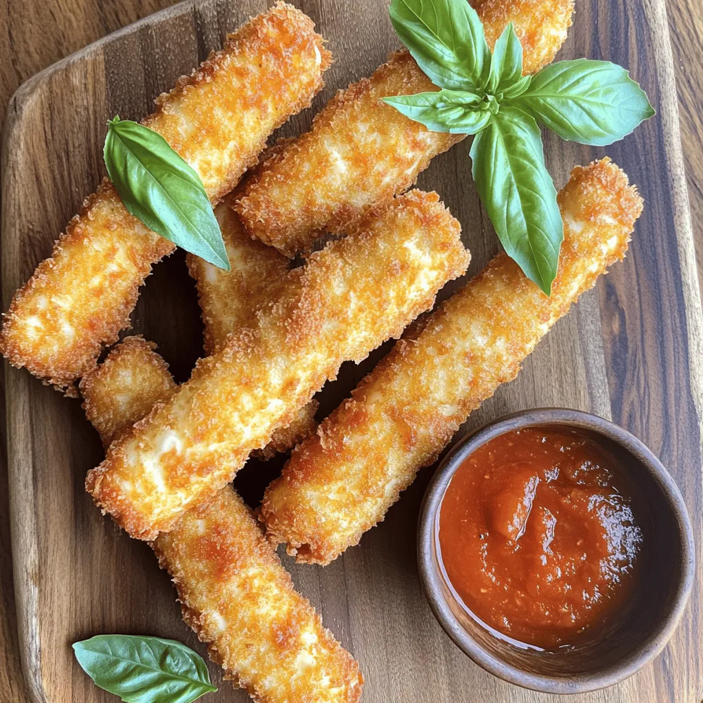 Mouthwatering Mozzarella Sticks Tasty Appetizer Choice