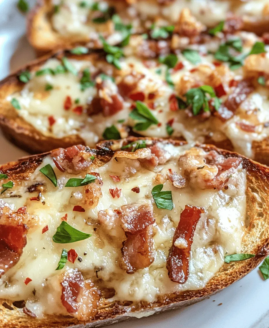 In the realm of culinary delights, few dishes captivate the taste buds quite like cheesy toast recipes. They are versatile, comforting, and can be easily customized to suit various tastes and occasions. Among the myriad of cheesy toast variations, the Cheesy Bacon Garlic Toast stands out as a fan favorite, combining the savory essence of crispy bacon with the rich, gooey goodness of melted cheese and the aromatic punch of garlic. This delightful treat serves as the perfect appetizer for gatherings, a satisfying snack for movie nights, or even an indulgent side dish to accompany your favorite meals.