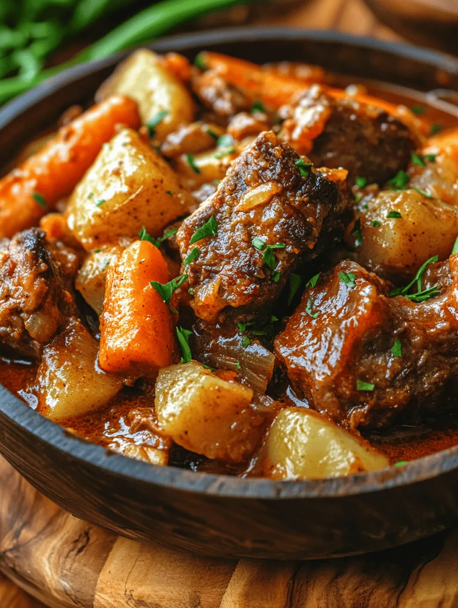 Savory Oxtail Boil with Hearty Vegetables: A Flavorful Journey