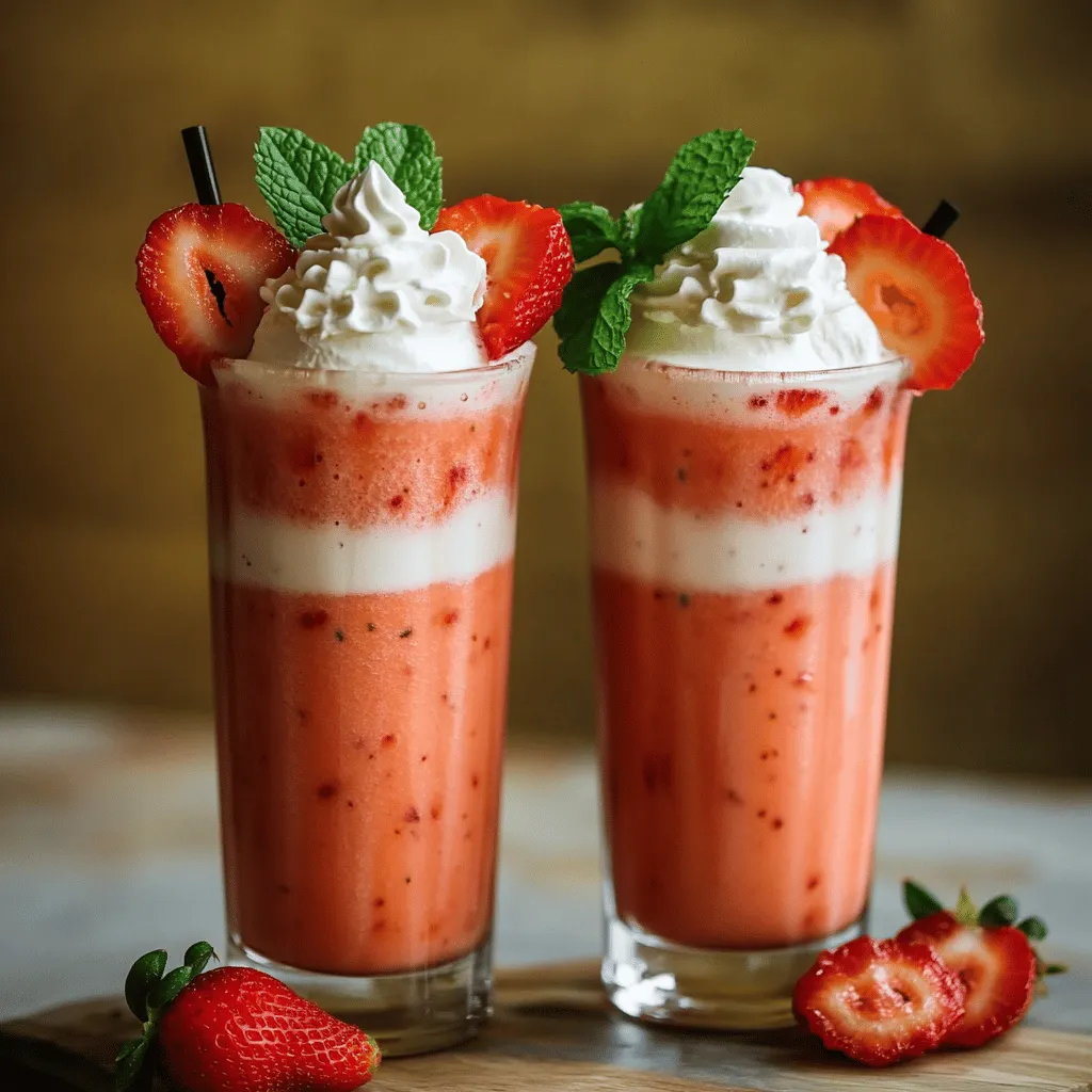 Berry Bliss Strawberry Milkshake Recipe