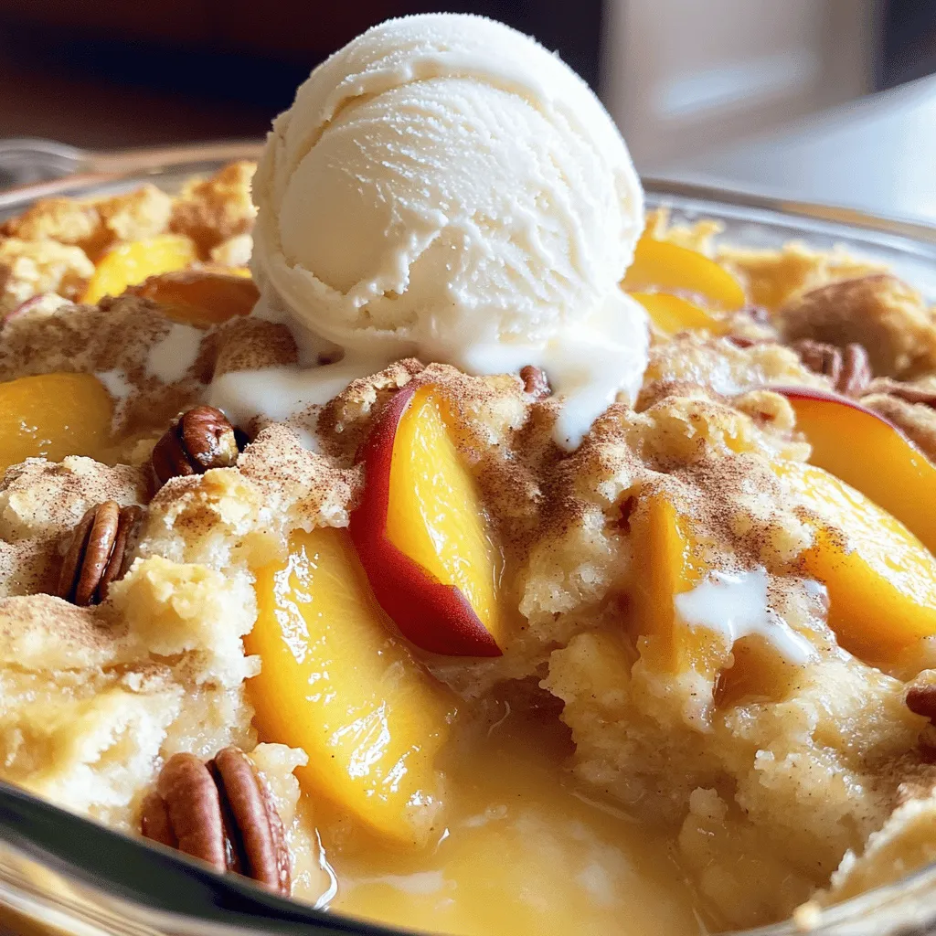 Classic Peach Dump Cake Delightful and Easy Recipe