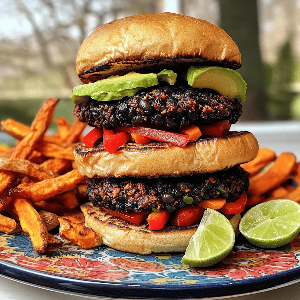 Spicy Black Bean Burgers Tasty and Simple Meal Idea