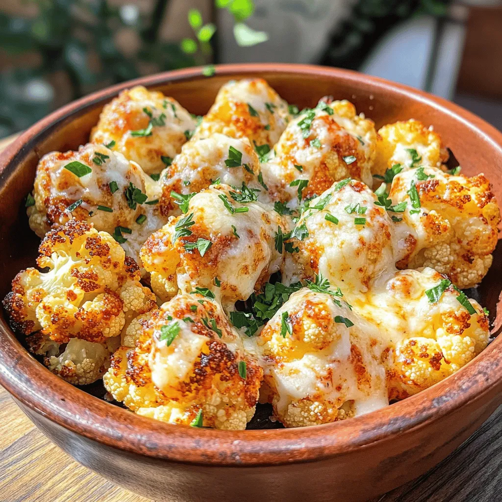 Garlic Parmesan Roasted Cauliflower Tasty Side Dish
