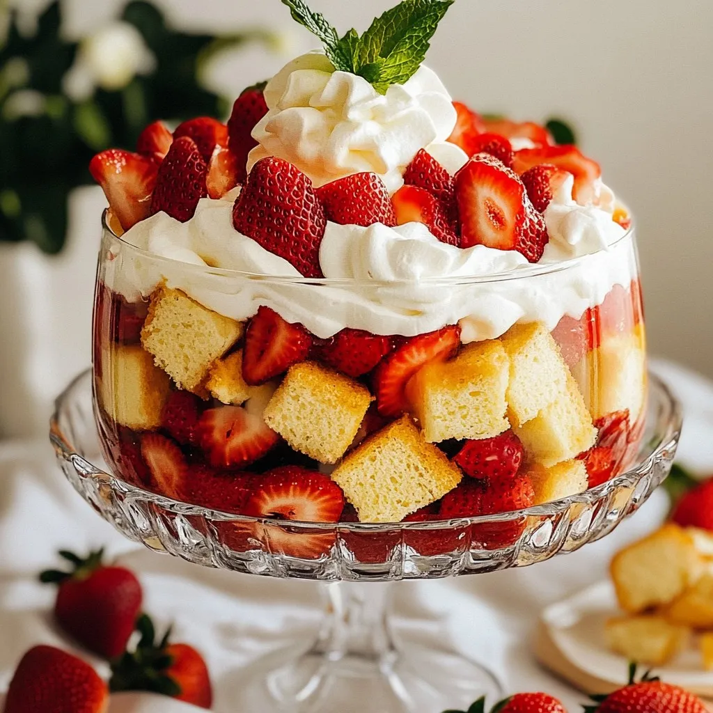 Strawberry Shortcake Trifle Simple and Delicious Treat