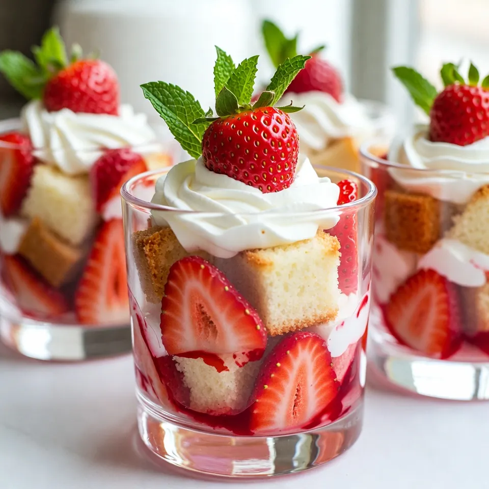 Strawberry Shortcake Trifle Cups Delightfully Simple Recipe