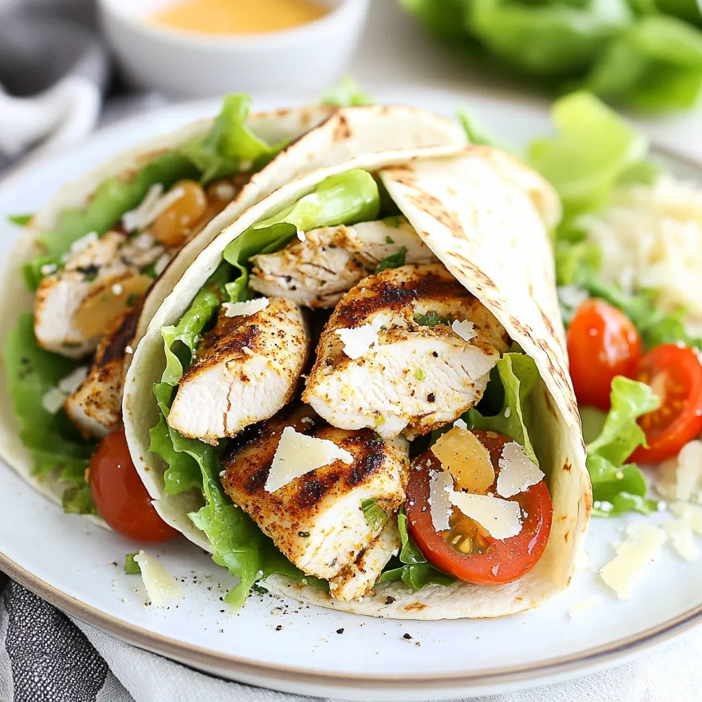 Cajun Chicken Caesar Wraps Flavorful and Easy Recipe