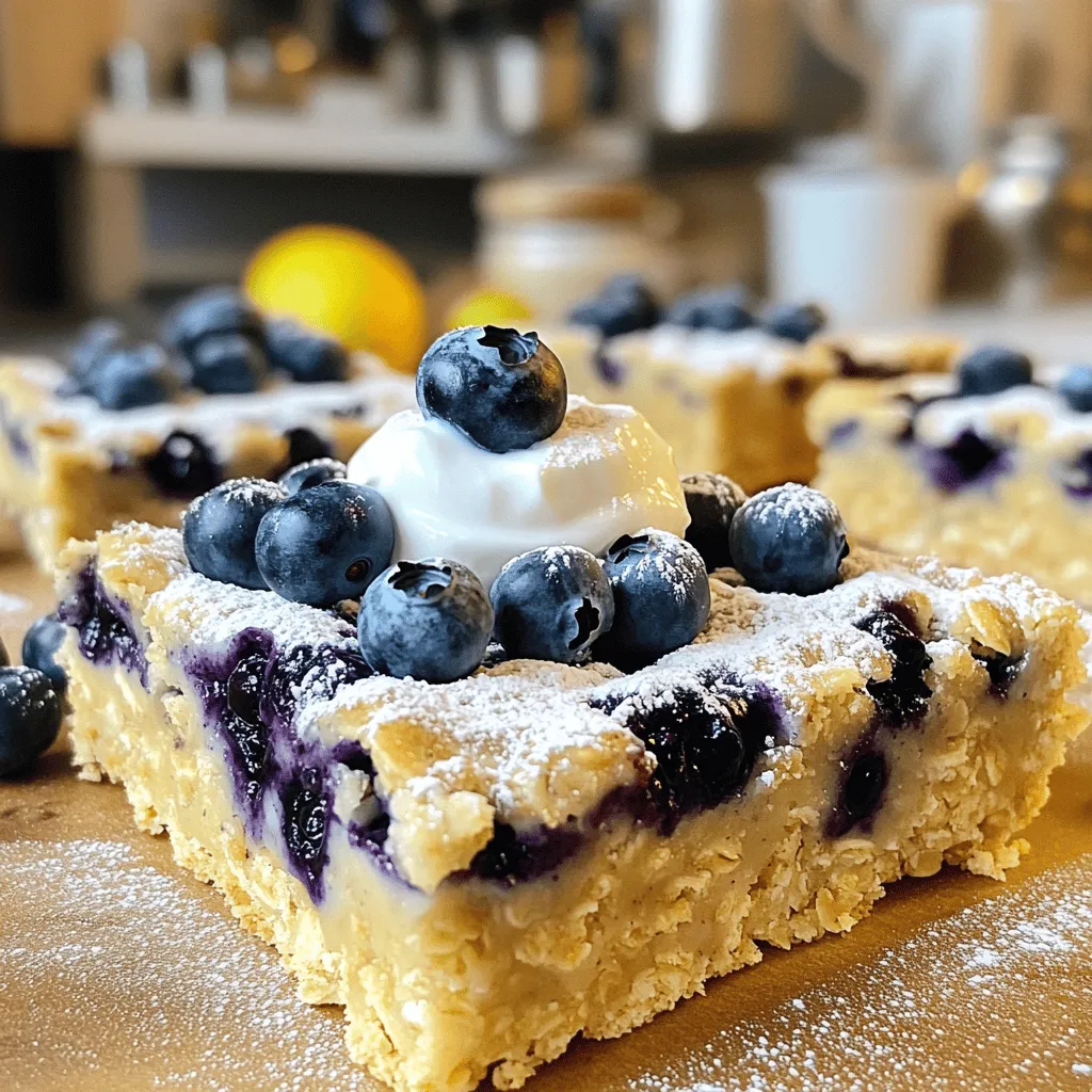 Blueberry Oatmeal Breakfast Bars for Easy Mornings
