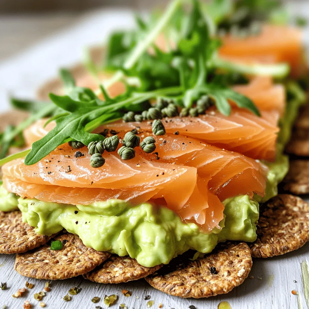 Smoked Salmon Saint with Avocado Cream Recipe