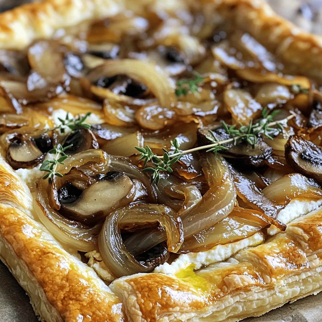 Caramelized Onion Mushroom Tart Savory and Simple Delight