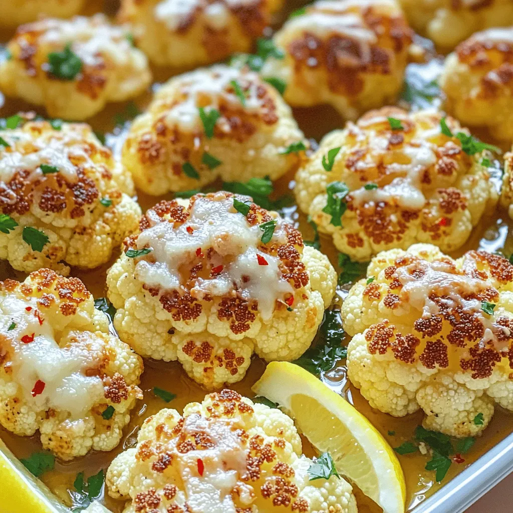 Garlic Parmesan Roasted Cauliflower Savory Delight