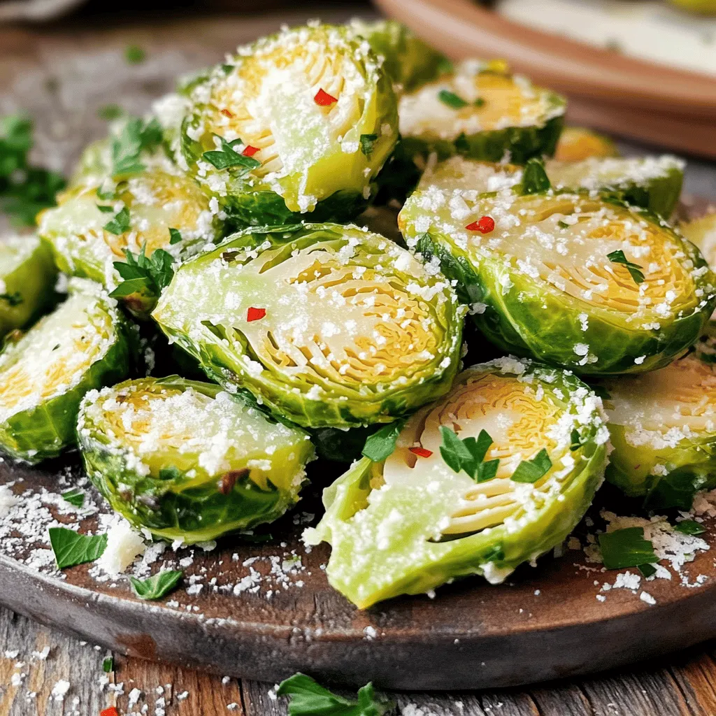 Crispy Garlic Butter Brussels for Flavorful Side Dish