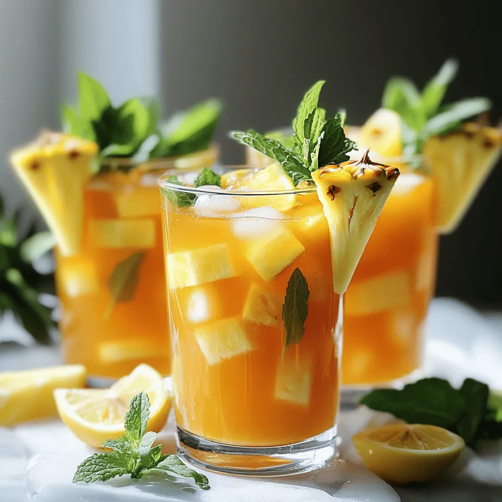 Lemony Pineapple Iced Tea Recipe Refreshing Delight