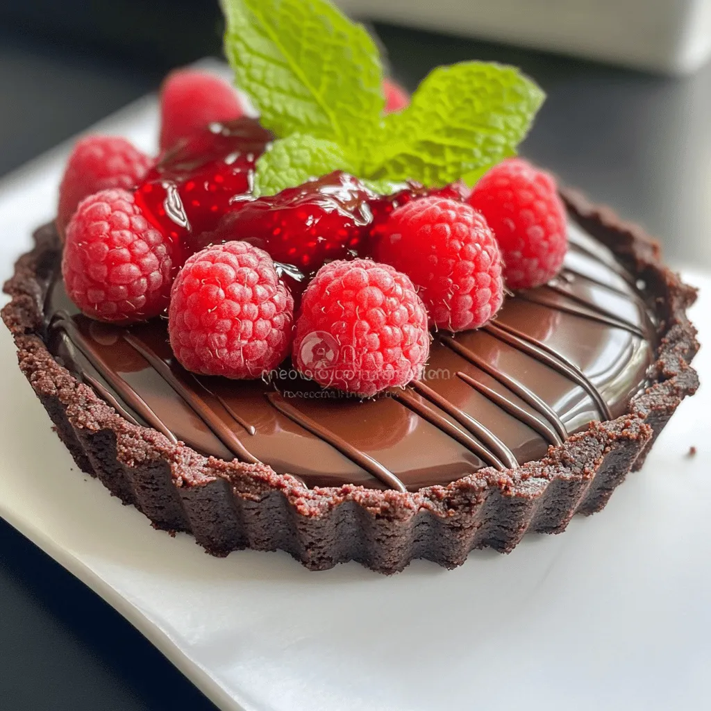 The chocolate raspberry tart recipe has a few key ingredients. Each one plays a big role in making this dessert shine.
