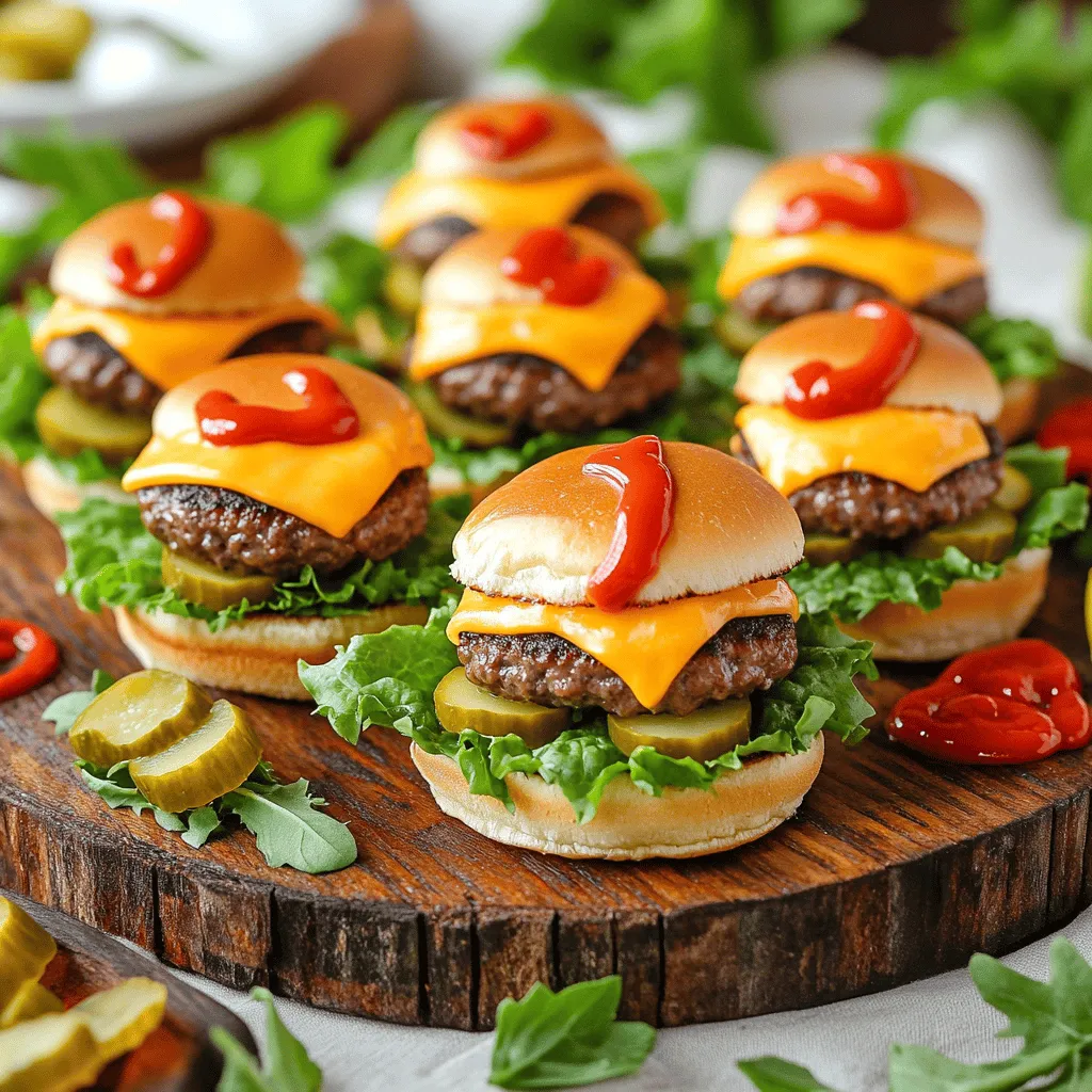Mini Cheeseburger Sliders Delightful Party Treats