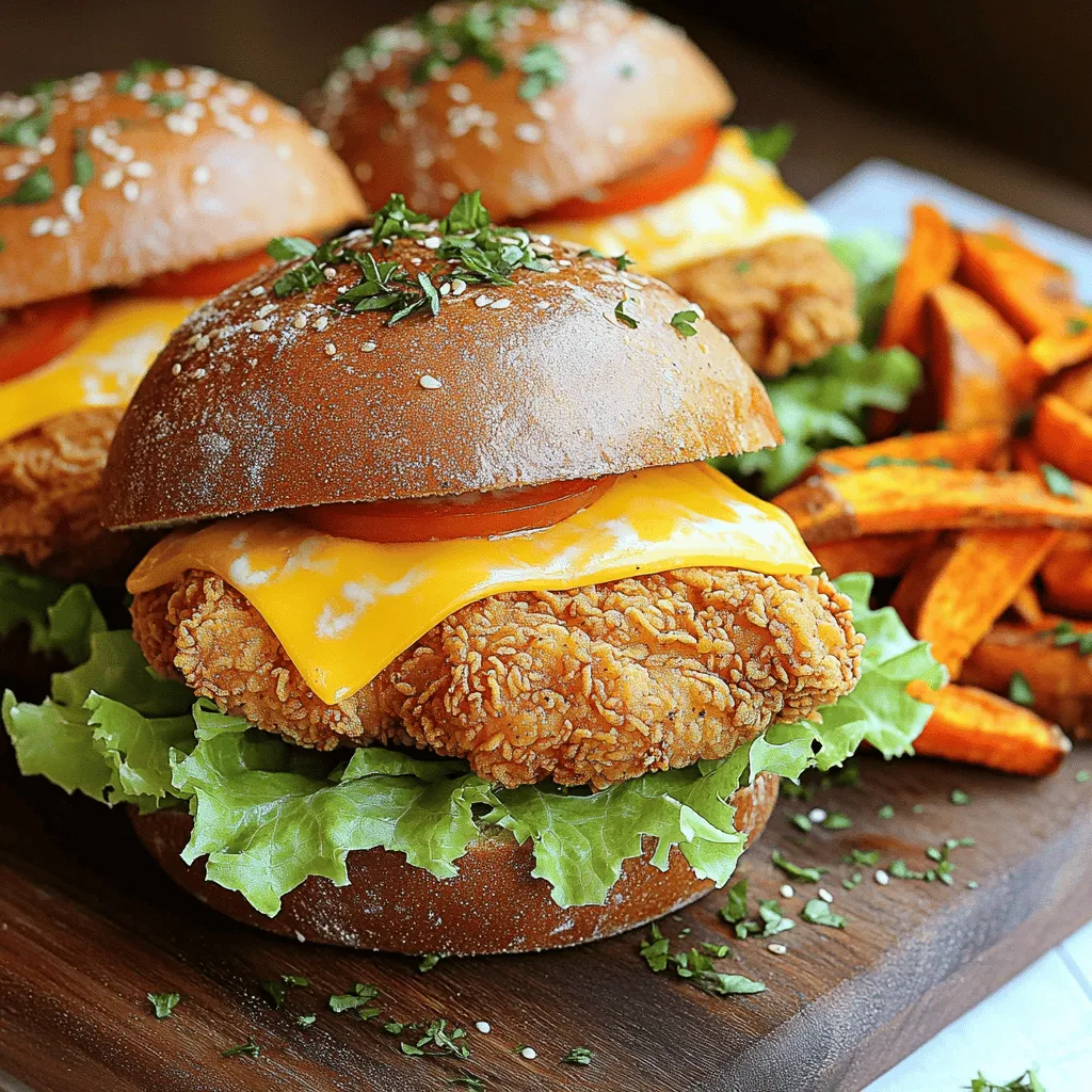 Crispy Chicken Sandwich with Flavorful Toppings
