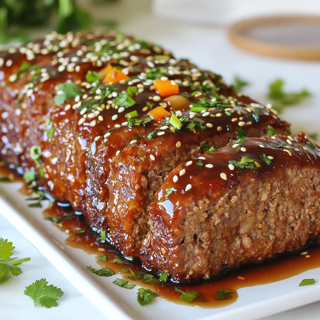 Teriyaki Glazed Meatloaf Tasty and Simple Recipe