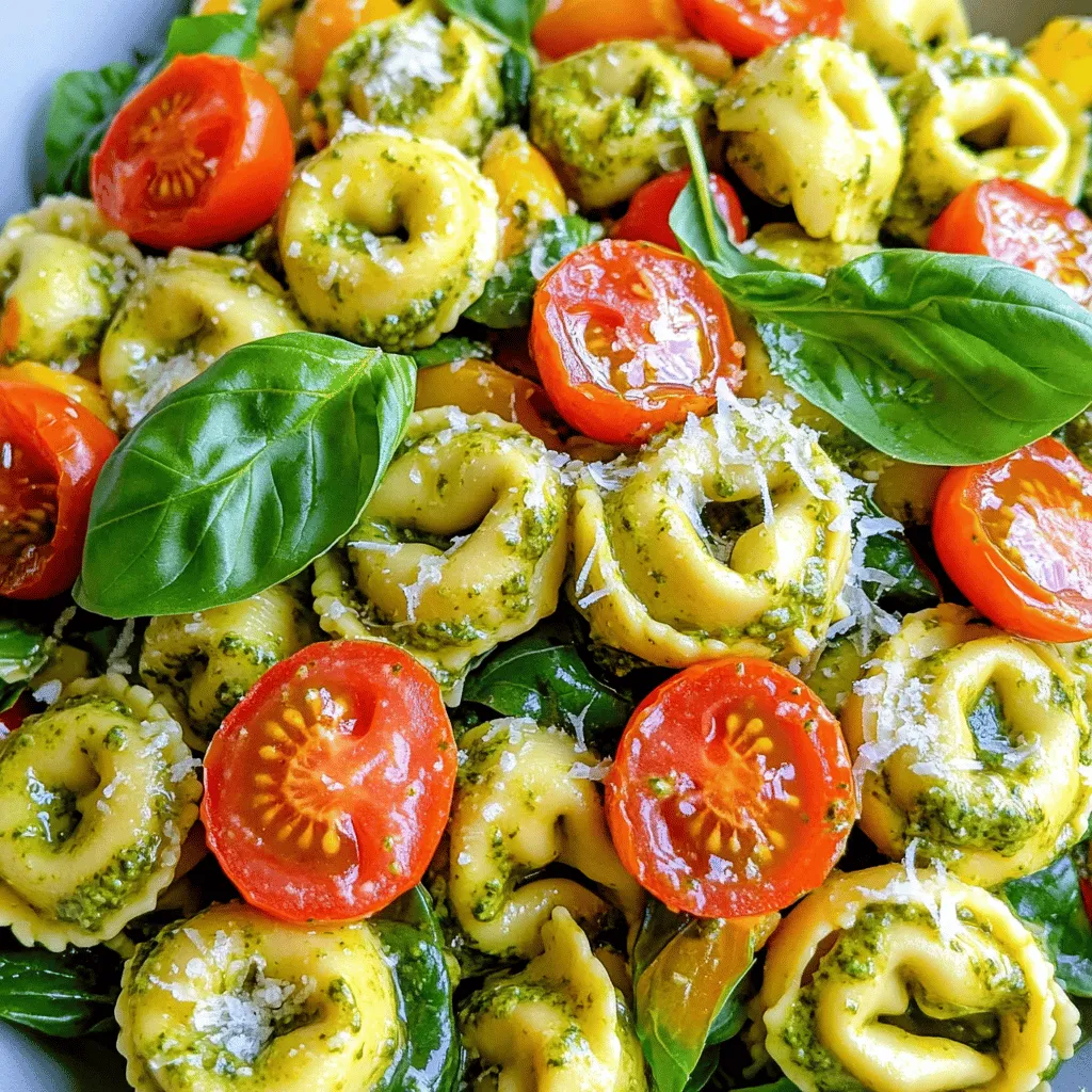 Creamy Pesto Tortellini Pasta Salad Simple and Tasty
