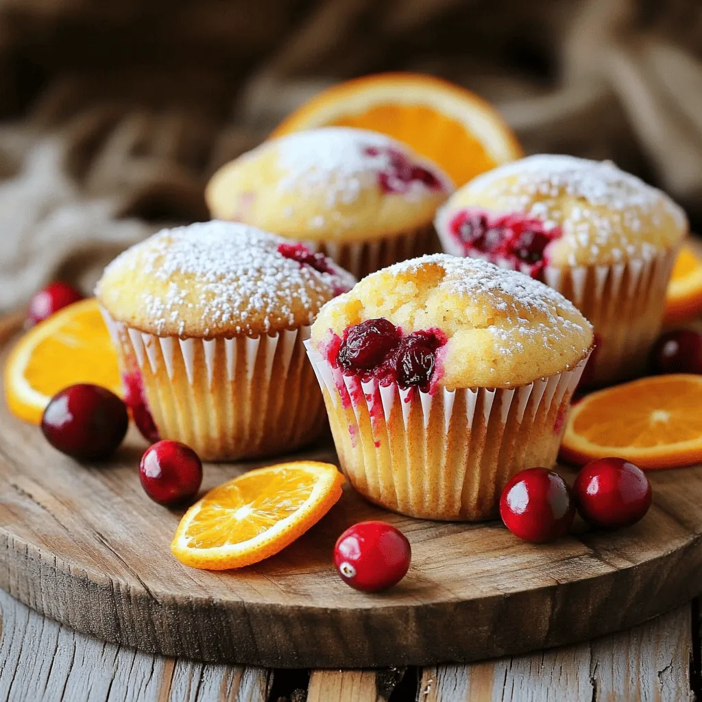 Orange Cranberry Muffins Flavorful and Simple Dessert