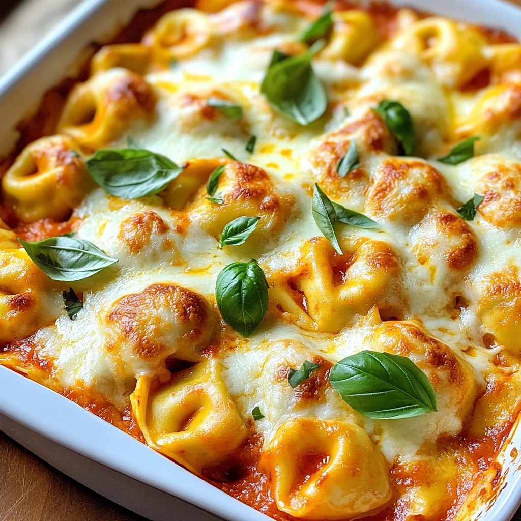 Roasted Red Pepper Tortellini Bake Delight Recipe