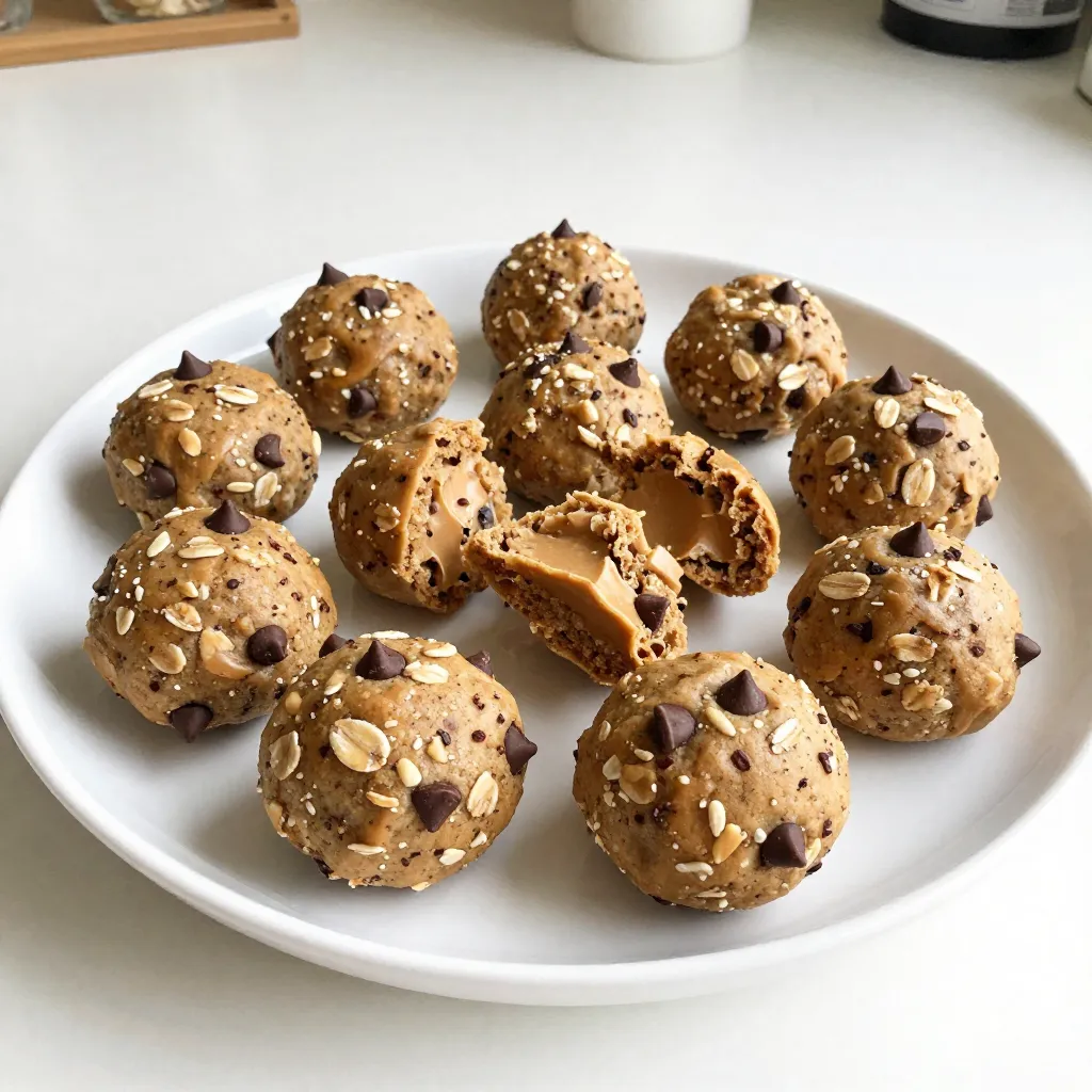 Chocolate Chip Cookie Dough Energy Bites Delight