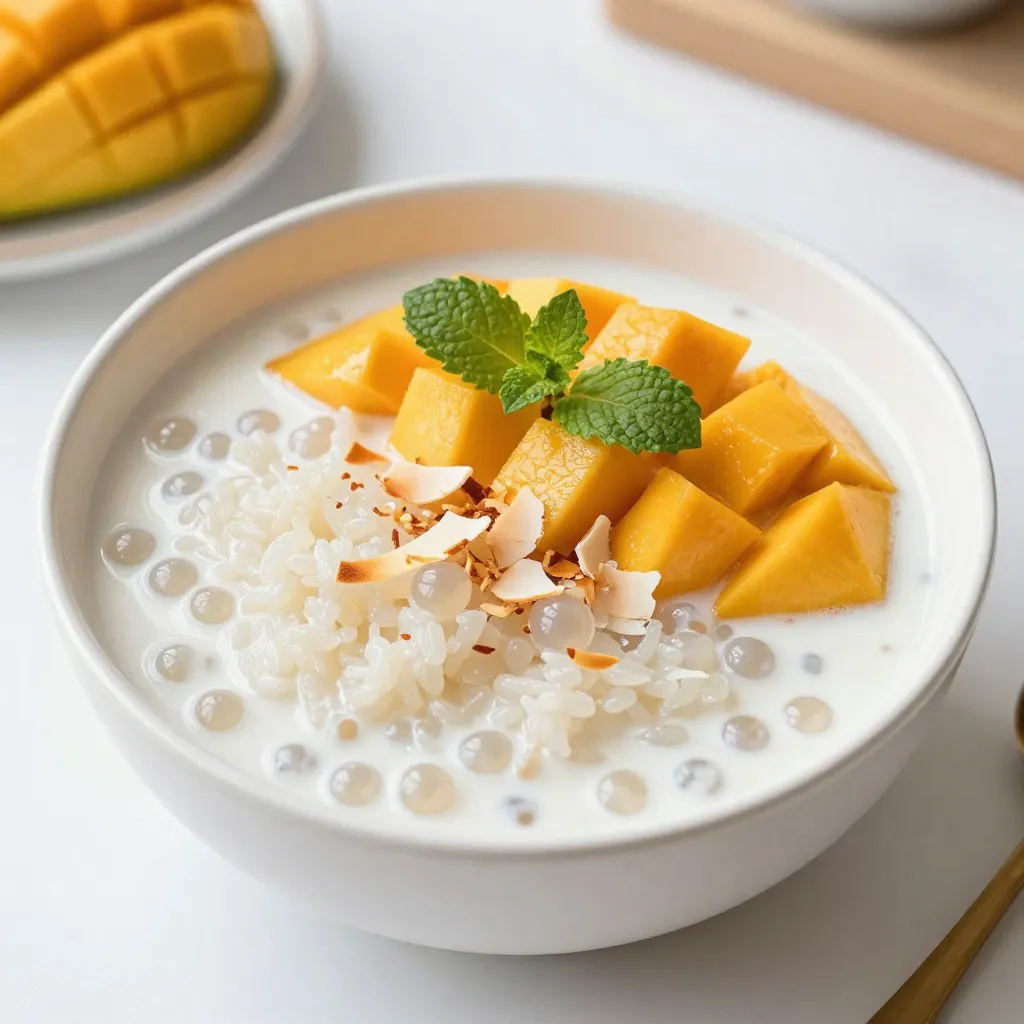 Mango Coconut Rice Pudding Delightful and Creamy Dish