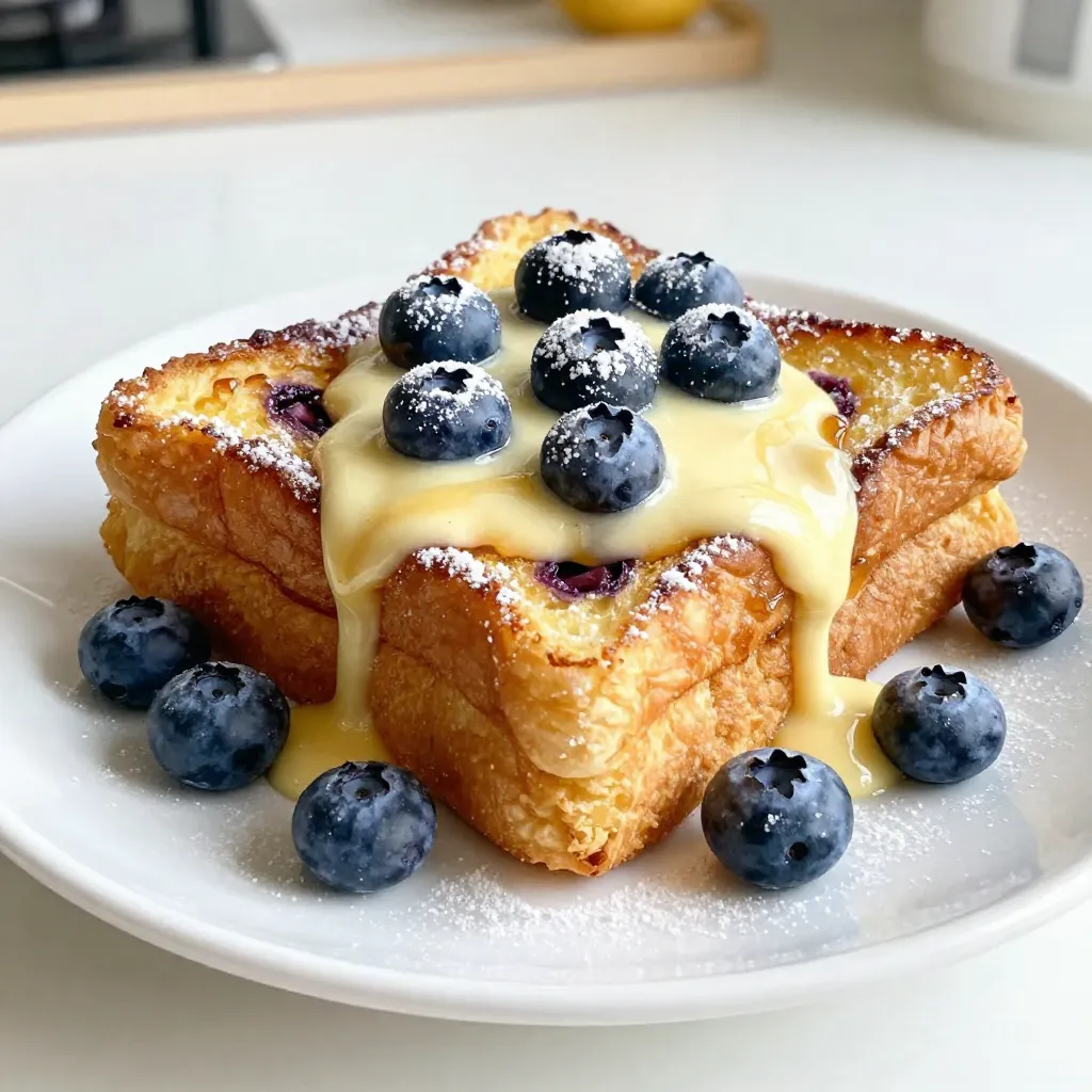 Lemon Blueberry Overnight French Toast Delightful Recipe