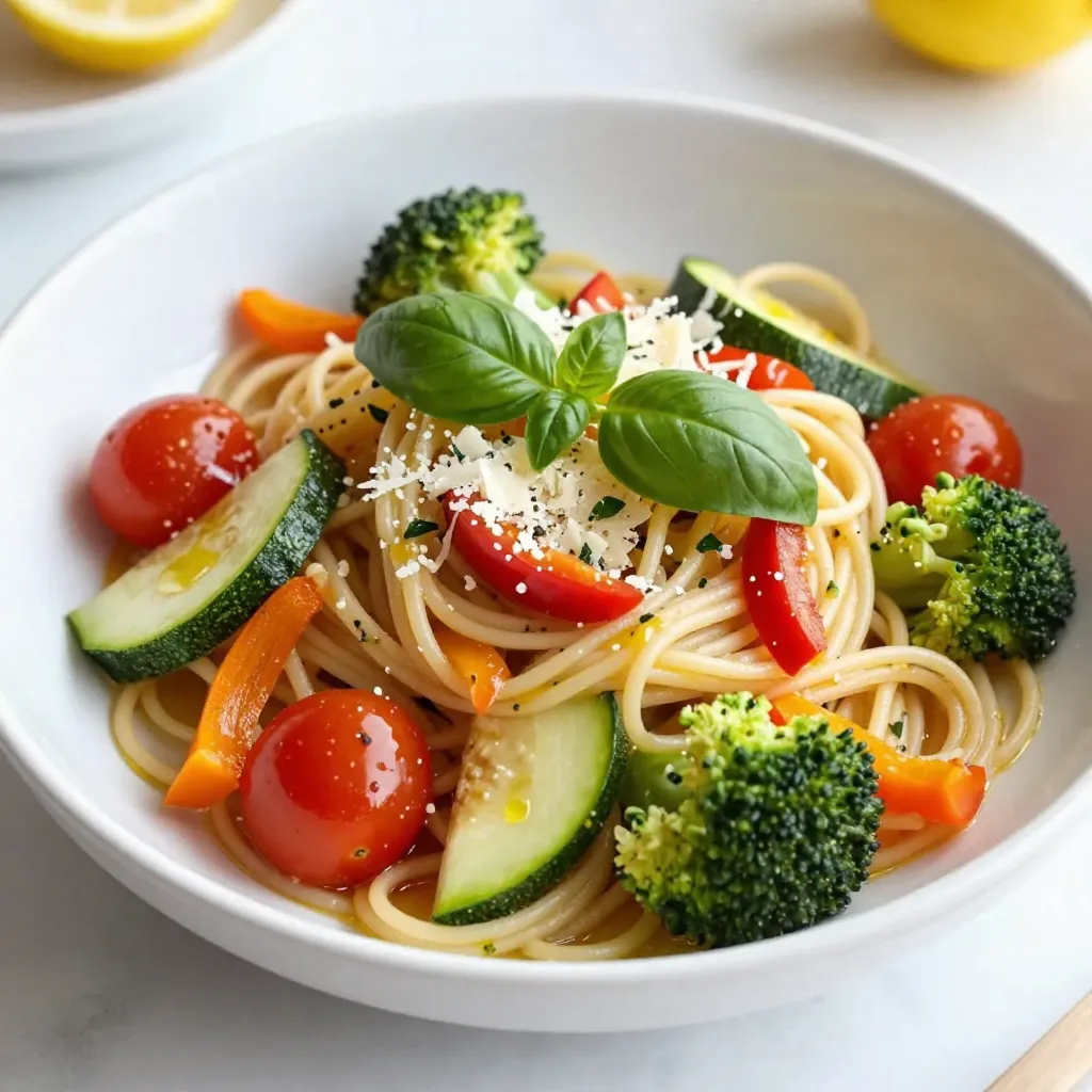 Lemon Basil Pasta Primavera Fresh and Flavorful Dish