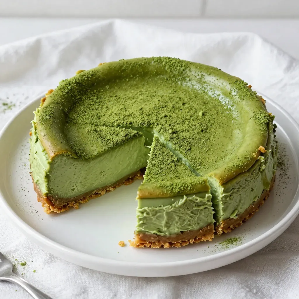 Matcha Green Tea Cheesecake Delightful and Creamy Treat