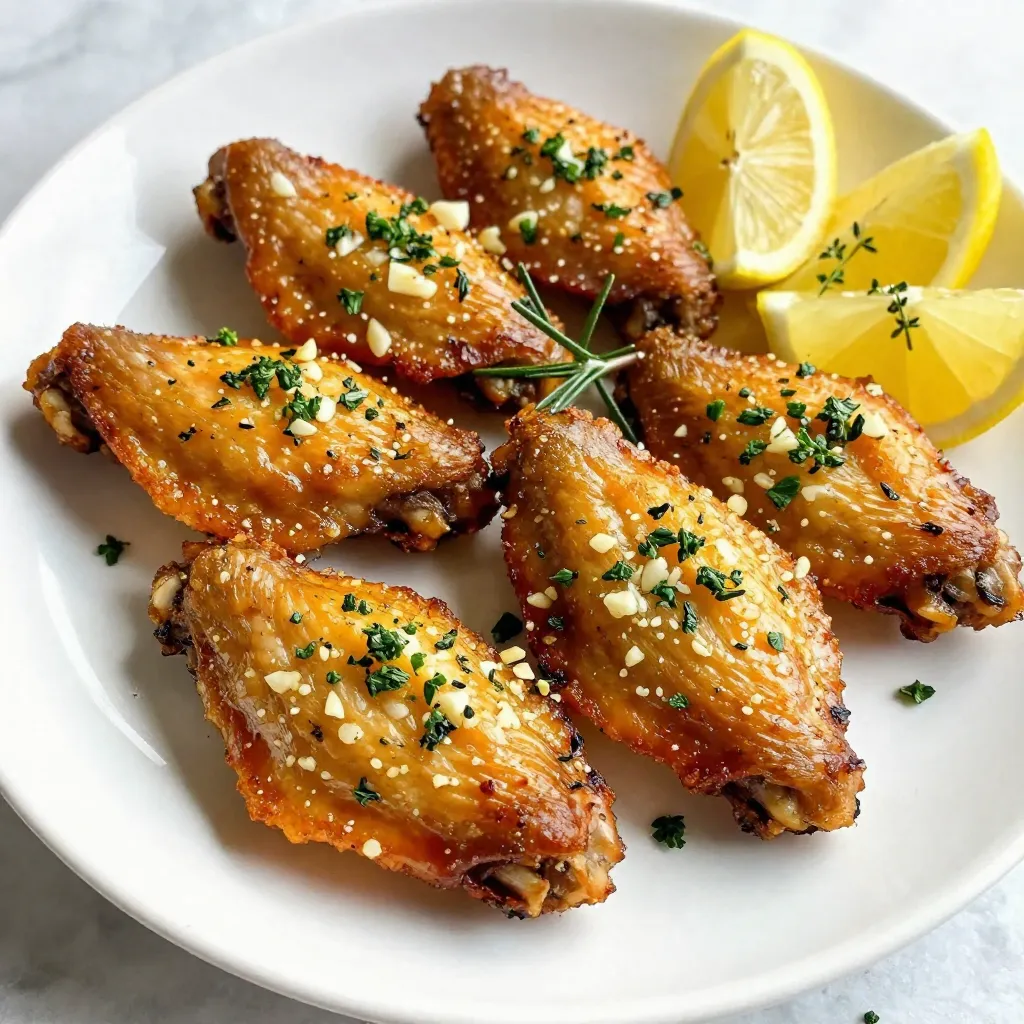 Garlic Herb Roasted Chicken Wings Flavorful Delight
