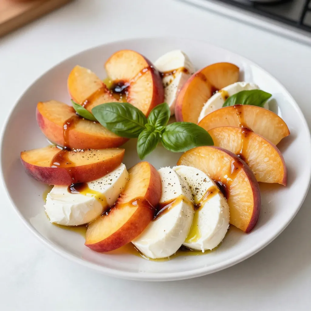Peach Caprese Salad Fresh and Flavorful Delight