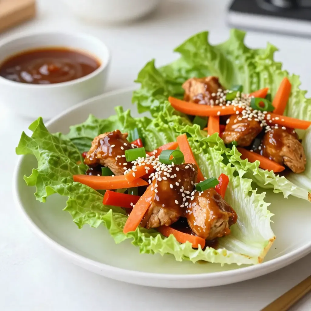 Teriyaki Chicken Lettuce Cups Flavorful and Simple Dish