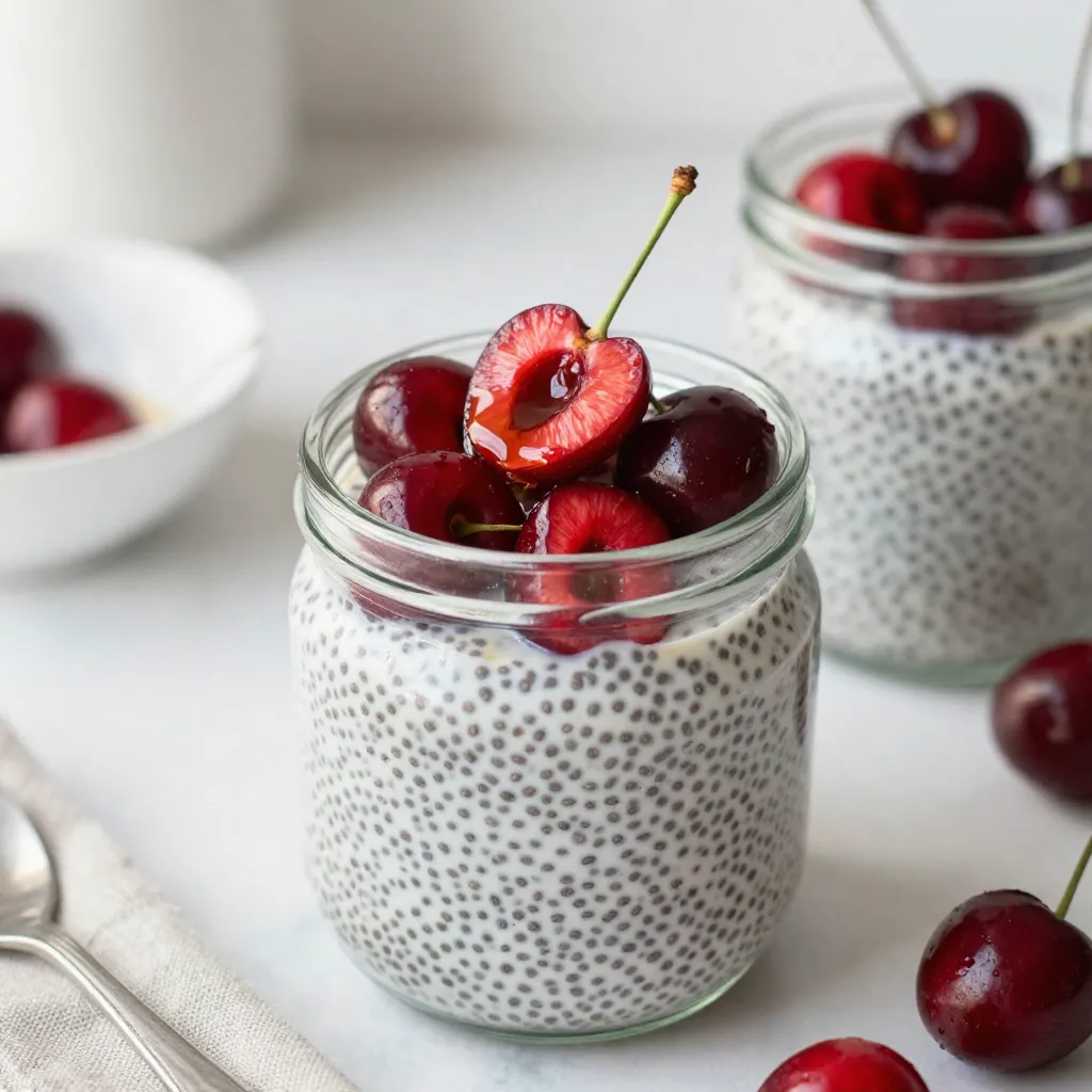 Cherry Vanilla Chia Pudding Simple and Healthy Treat