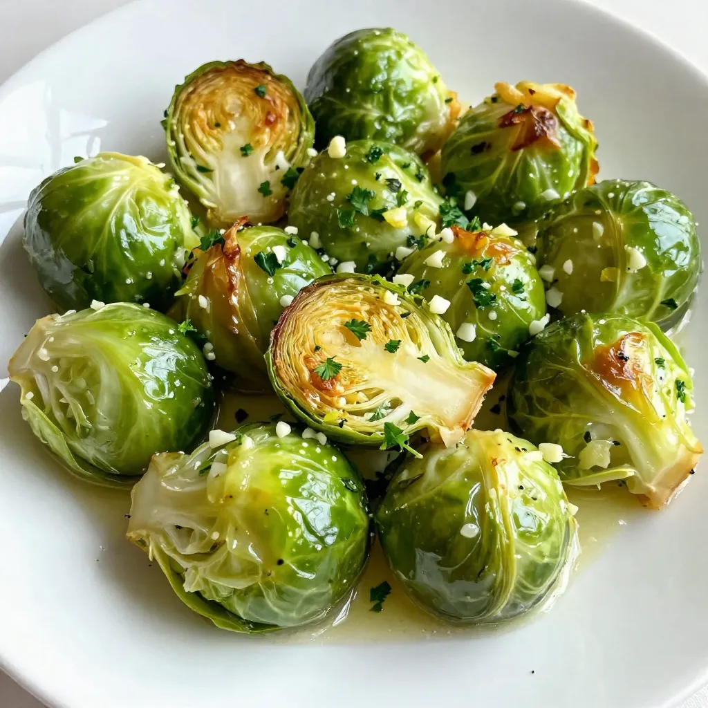 Garlic Herb Butter Brussels Sprouts Savory Delight