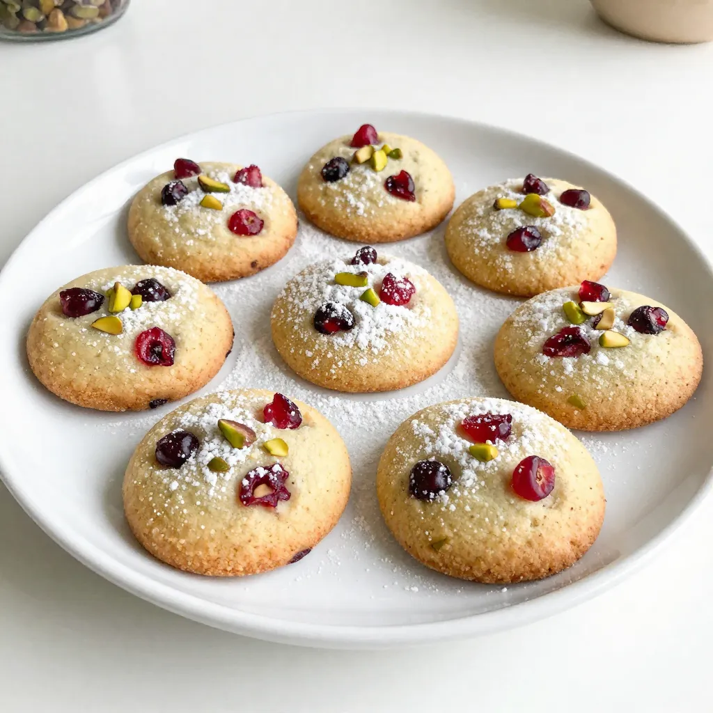 Cranberry Pistachio Shortbread Delightful Cookie Treat