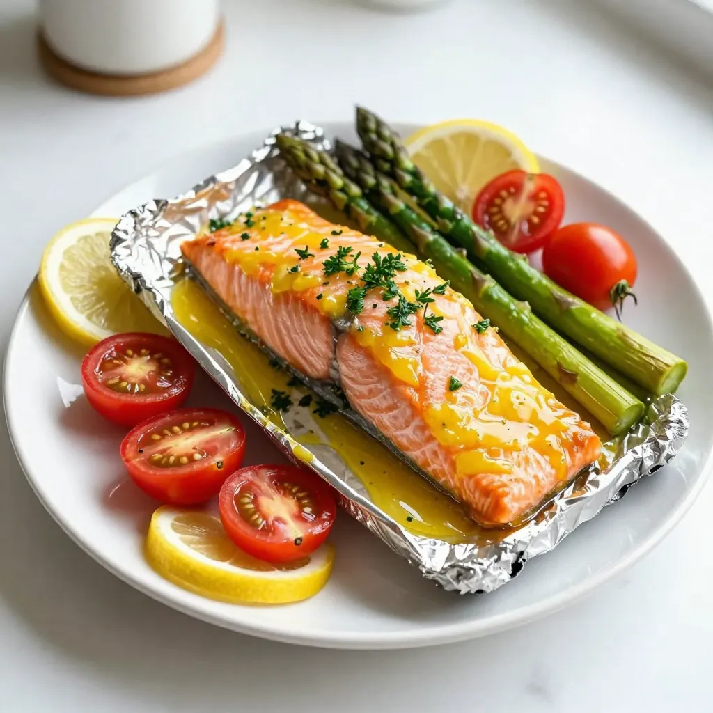 Lemon Garlic Salmon Foil Packs Simple and Tasty Recipe