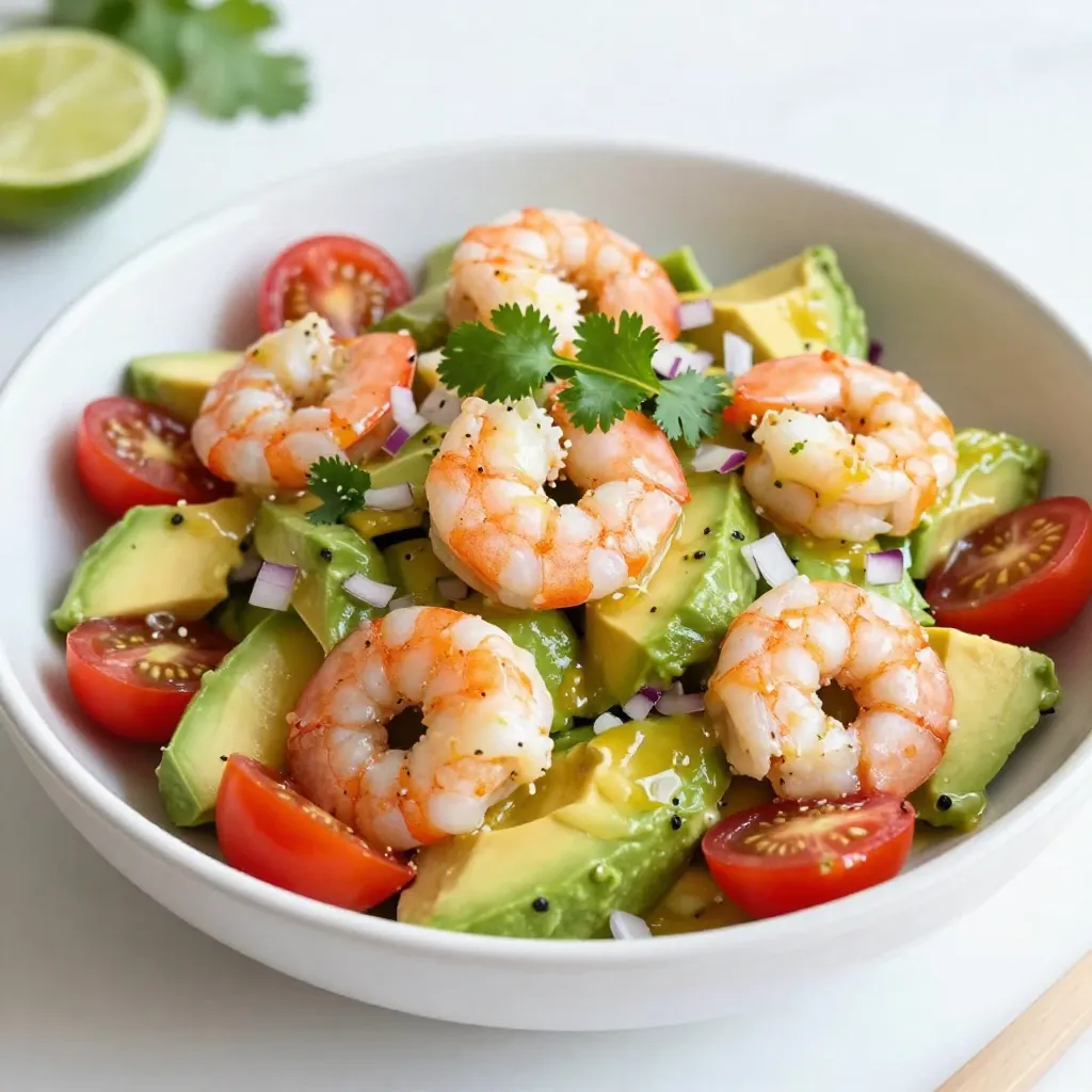 Spicy Shrimp Avocado Salad Fresh and Flavorful Dish