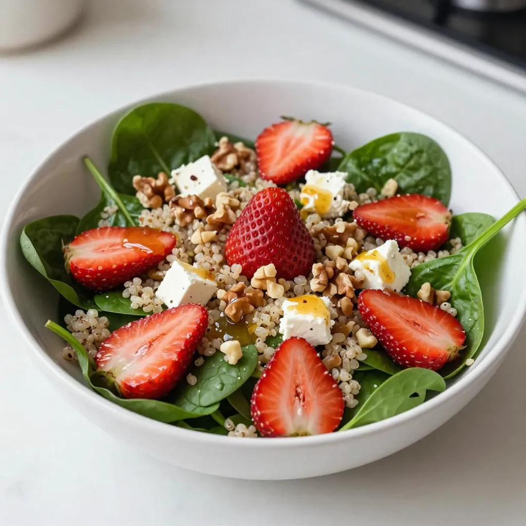 Strawberry Spinach Quinoa Salad Fresh and Flavorful Dish