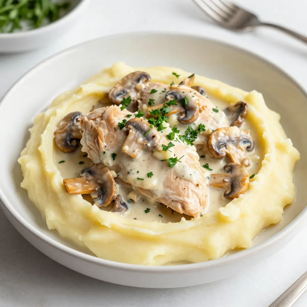 Creamy Garlic Mushroom Chicken Delightful Recipe