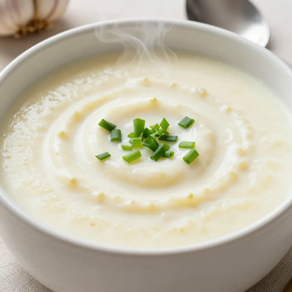 Garlic Parmesan Potato Soup Creamy and Comforting Joy