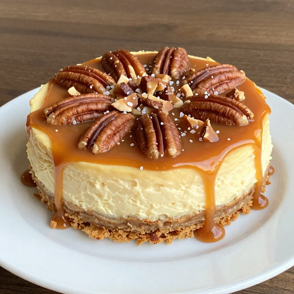 Salted Caramel Pecan Cheesecake Delightful Treat Recipe