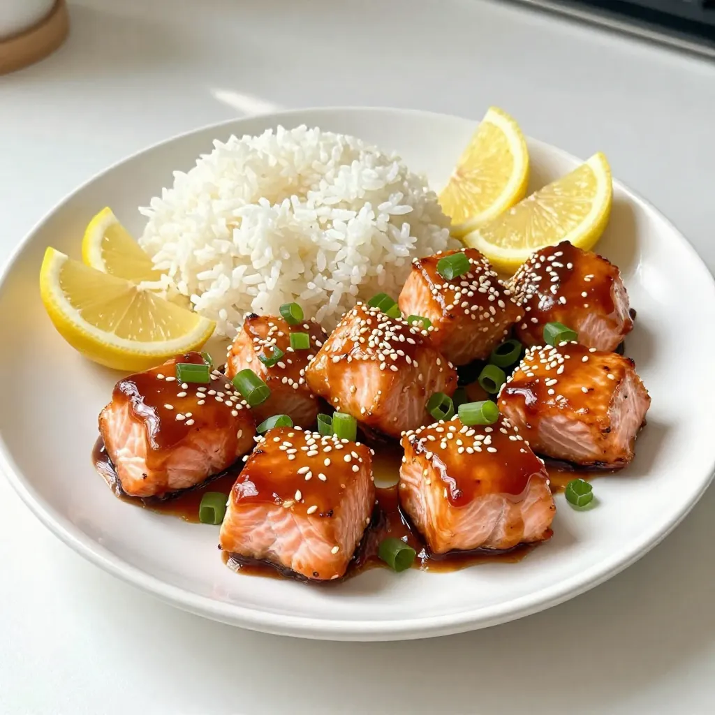 Air Fryer Teriyaki Salmon Bites Quick and Simple Recipe