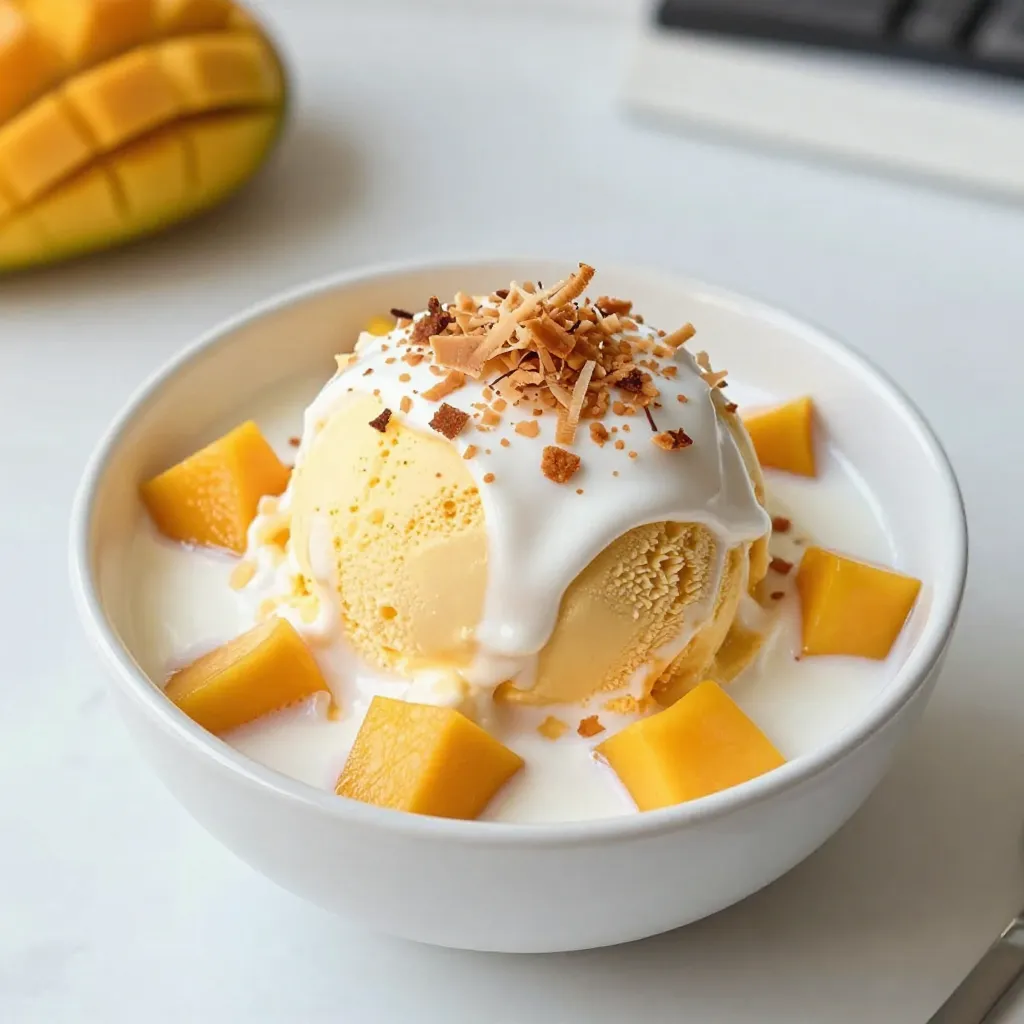 Mango Coconut Ice Cream Refreshing Summer Treat