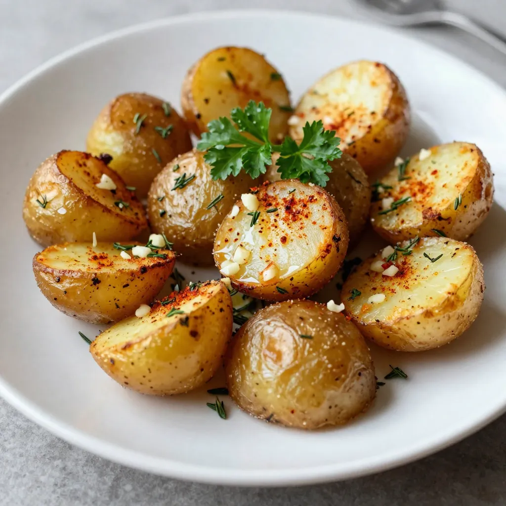 Herb Garlic Roasted Potatoes Savory and Simple Delight